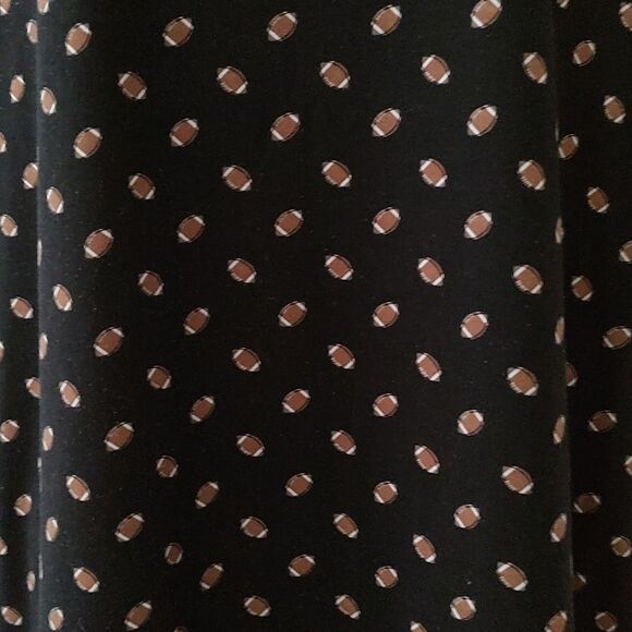 LulaRoe Liv football  game day superbowl print top shirt  Sz L - Picture 2 of 4